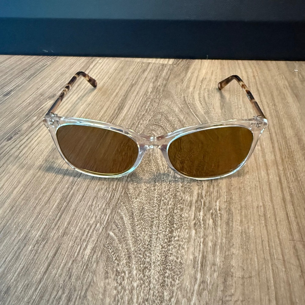 Nine West Womens Square Sunglasses Clear Tortoise Gold NW641S 265 56-17-140